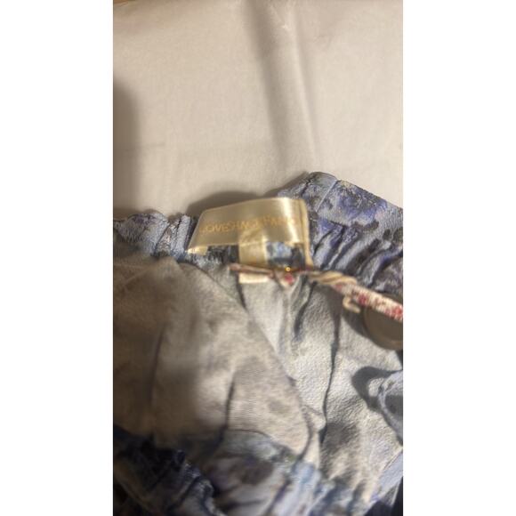 LoveShackFancy Simpson cropped floral print crepe top M - Picture 8 of 9